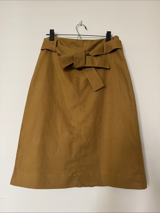 J. Crew Dresses & Skirts - J. Crew Camel Brown Tie-Waist Midi Skirt